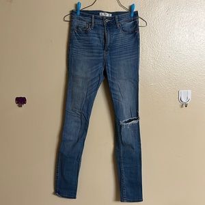 Abercombie & Fitch High Rise Super Skinny Jeans